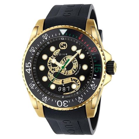 gucci mens dive watch review|gucci watch with snake.